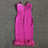 Women's Evening Dress Backless Tight Skirt Bandage Dress