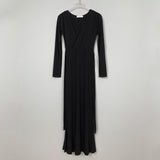 Women Dresses V-neck Cross Lace-up Dress