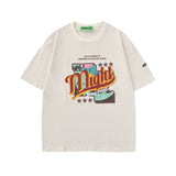 Men T Shirt Letter Print Couple Short Sleeve T-shirt