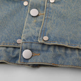 Women Jacket Denim Jacket Loose-Fitting Denim Clothes Jacket