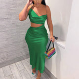 Women Dresse Vintage Summer Dress Waist-Baring Slim-Fit Sling Dress