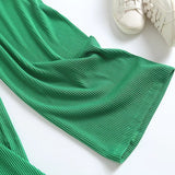 Women Sweatpants Spring Snake Bone Pattern Wide Leg Pants Striped Straight Loose Casual Pants