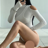 Women Jumpsuit Spring and Autumn off-the-Shoulder Turtleneck Long Sleeve Jumpsuit