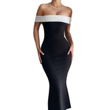 Women Dresses Casual Dress Spring Slim-Fitting Hip Skirt (Csm202403)