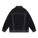 Unisex Jacket Autumn Retro Distressed Jacket