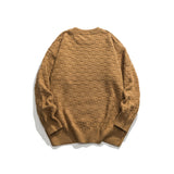 Unisex Sweater Winter Checkered Solid Color Sweater