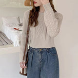 Women Knitwear Autumn Winter Sweater Short Sweater