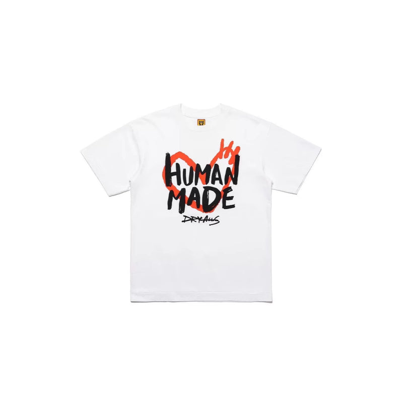 Men T-shirts HUMAN love letter print short sleeve T-shirt
