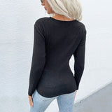 Women Knitted Sweater Leopard Splicing Long Sleeve Sweater