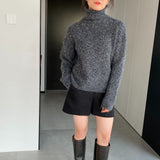 Women Winter Knitted Sweater Loose-Fitting Long Sleeve Sweater Sweater 1t8849