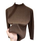 Women Knitwear Autumn and Winter Turtleneck Sweater Slim Bottoming Shirt