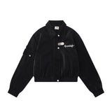 Women Jacket Short Pu Leather Jacket with Metal Buckle