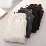 Women Sweatpants Fall/Winter Ankle Banded Pants Loose Casual Pants