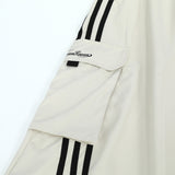 Women Long Skirt High Waist Side Striped Casual Sports Midi Dress