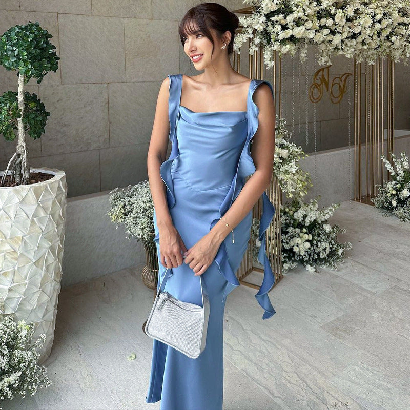 Women Dresses Spring and Summer Sexy Backless Dress