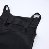 Women Dress Spring Black Sheath Dress Long Skirt
