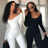 Women Jumpsuit Spring and Autumn Long Sleeve Slim Fit Hip Raise Jumpsuit