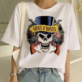 2024 Pistola N Roses Street Rock Print Hip Hop Tees Punk