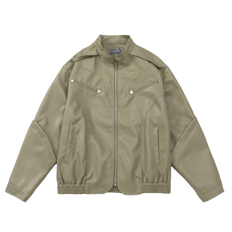 Men Jacket Coat Motorcycle Clothing Leather Coat Men Autumn and Winter Loose