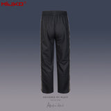 MIJKO Mens Vintage Pants Zipper-embellished Drawstring Slacks