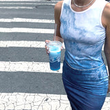 Women Dresses Spring round Neck Pleated Pullover Dress (Bla0420)