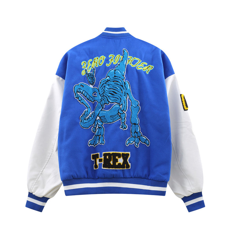 Men Jacket Coat Baseball Uniform Men's Stitching Coat Autumn Baggy Coat
