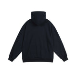 Unisex Winter Cotton Coat Open Collar Hooded Sweater Printed Pullover