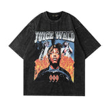 Men T Shirt Retro Dark Punk Printed Half Sleeve T-shirt Hip Hop