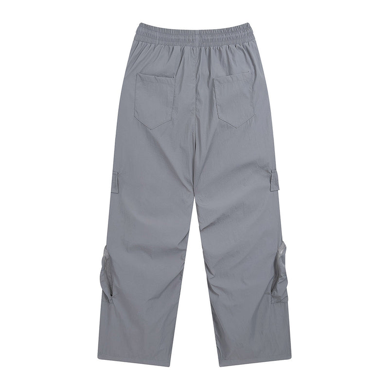 Men Sweatpants Sports Wide Legs Loose Trousers Windproof Tactical Pants
