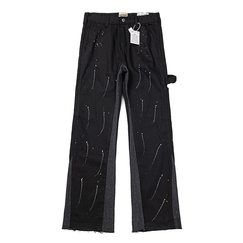 Gallery Dept Jeans Splash Ink Speaker Splicing Jeans