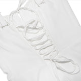 Women Dresses Sexy Lacing Slim Fit Skirt Sling Dress (Bla0420)