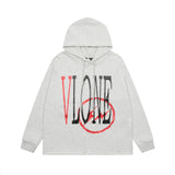 Vlone Hoodie Autumn and Winter Lightning Big V Letter
