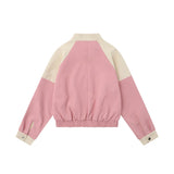 Women Jacket Fall Stand Collar Embroidery Loose Jacket Coat