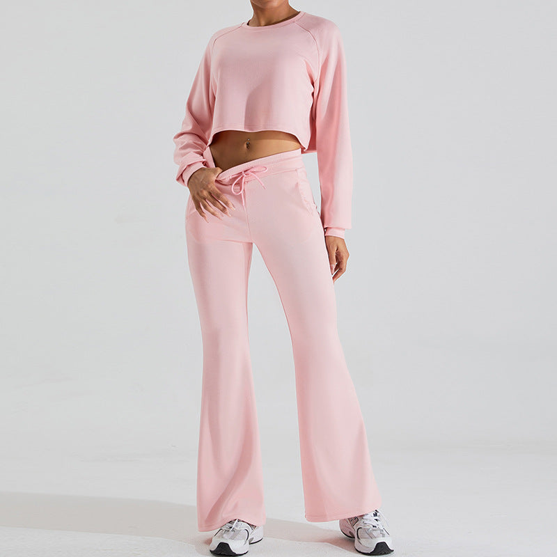 Women Yoga Set Autumn and Winter Sports Sweatshirt and Sweatpants