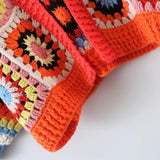Women Sweater Knitwear Autumn and Winter Plaid Loose Knitted Cardigan Sweater