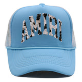 Amiri Hat Baseball Cap Trendy Summer Amiri Printed Mesh Cap