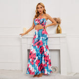 Women Date Dress Summer Sexy Tube Top Sheath Fishtail Skirt Suit Dress
