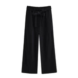 Women Sweatpants Autumn Straight Casual Loose Wide-Leg Pants Sweatpants