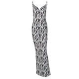 Women Dresses Summer Sexy V-neck Backless Sling Dress