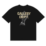 Gallery Dept T Shirts High Street Fashion Brand Gallery Dept Printed Cotton Short Sleeve T-shirt