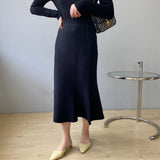 Women Knitted Skirt Fishtail Skirt Knitted Skirt