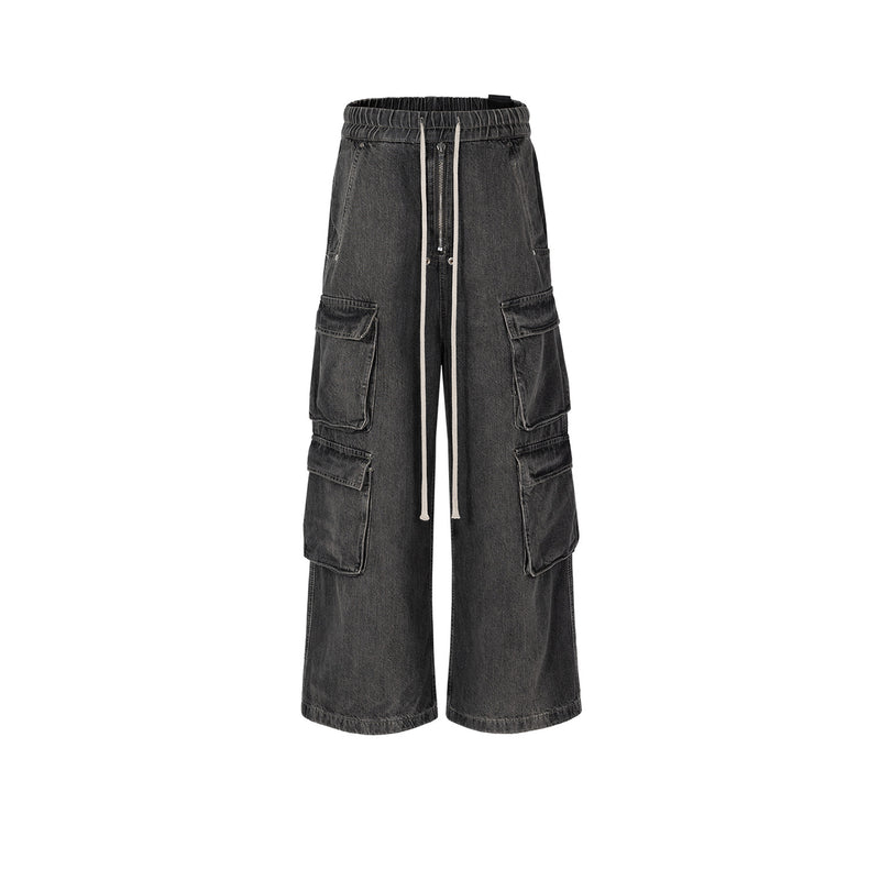 MIJKO Men Vintage Pants MIJKO RICK trousers men's and women's same wide tube wide feet trendy jeans