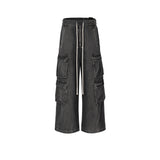 MIJKO Men Vintage Pants MIJKO RICK trousers men's and women's same wide tube wide feet trendy jeans