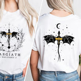 Basgiath War College T-shirt Double-side Print Fourth Wing