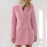 Women Trench Coat Fall/Winter Long Sleeve Suit Coat