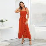 Women Date Dress Summer Sexy Backless Spaghetti Straps Dress
