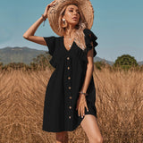 Women Dress V-neck Dress
