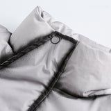 Unisex Winter Cotton Coat Winter Warm Stand-up Collar Cotton-Padded Clothes Vintage Distressed Loose Cotton Coat