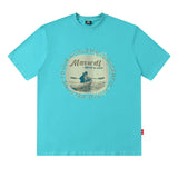 Men T Shirt Vintage Print Short Sleeves T-shirt Men