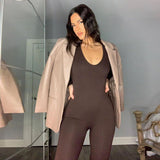 Women Jumpsuit Spring and Autumn Long Sleeve Slim Fit Hip Raise Jumpsuit